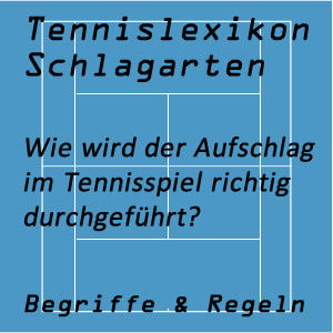 Aufschlag im Tennisspiel