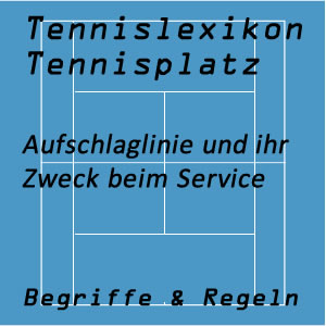 Aufschlaglinie am Tennisplatz