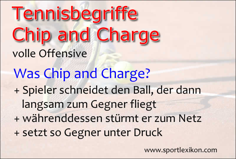 Chip and Charge im Tennisspiel
