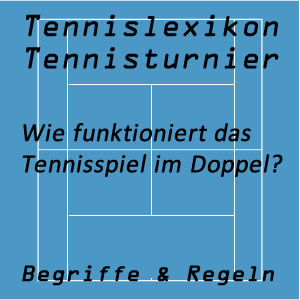 Tennisspiel im Doppel oder Mixed