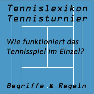 Tennisspiel im Einzel