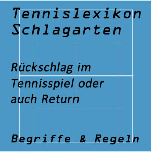 Rückschlag oder Return im Tennisspiel