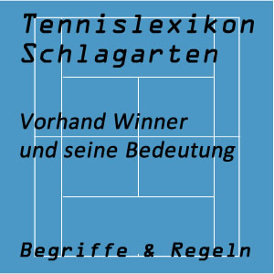 Vorhand Winner im Tennisspiel