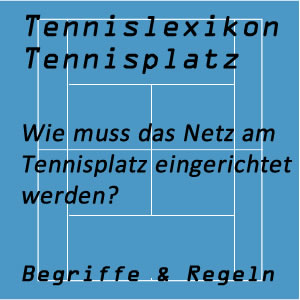 Netz am Tennisplatz