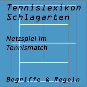 Netzspiel im Tennisspiel