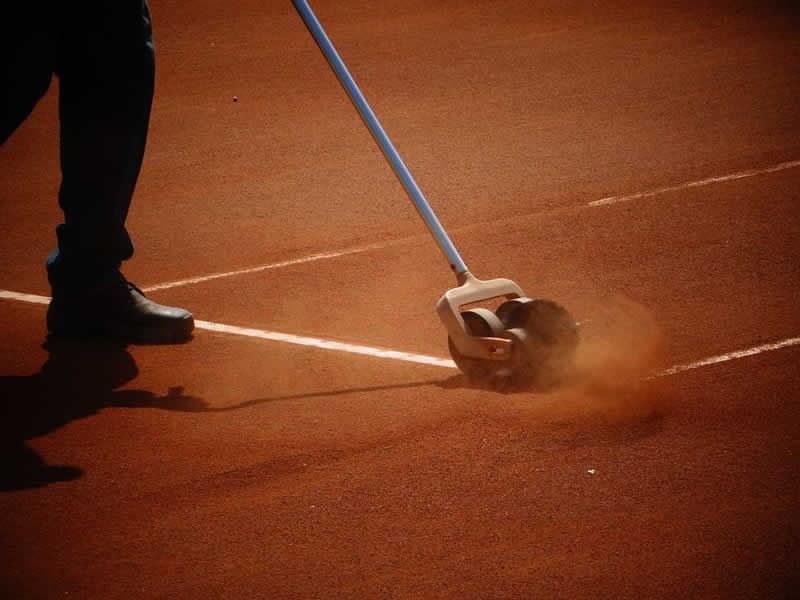 Sandplatz im Tennissport