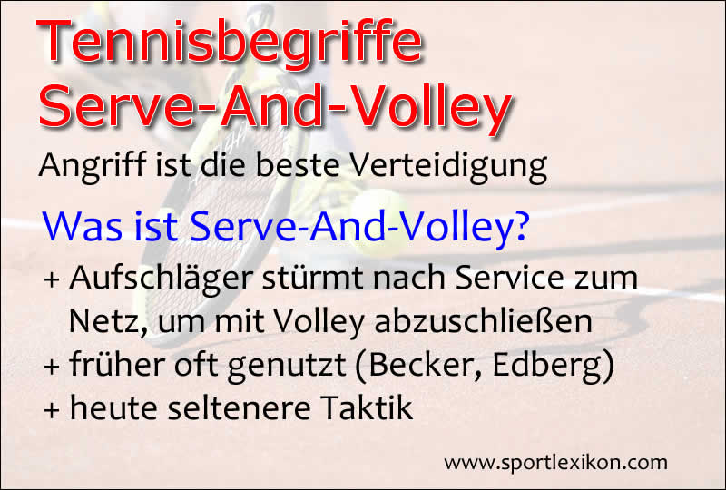 Serve-And-Volley Taktik im Tennismatch