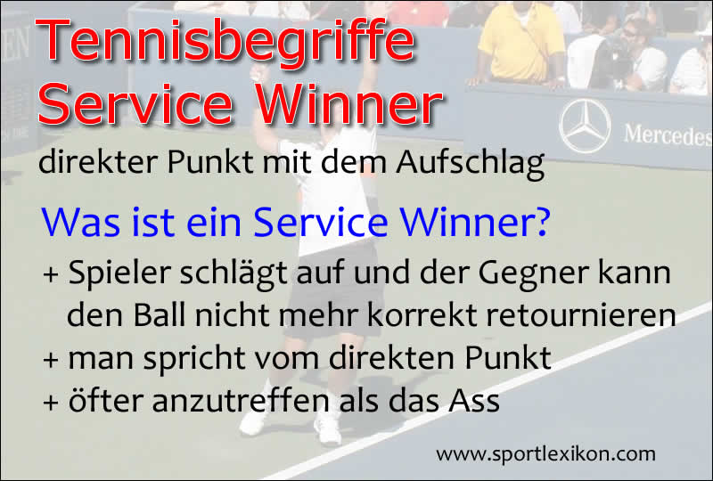 Service Winner im Tennismatch