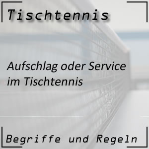 Tischtennis Service