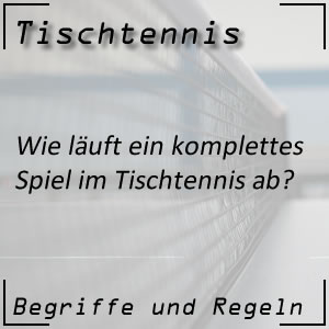 Tischtennis Spiel Ablauf