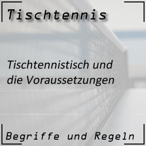 Tischtennistisch Voraussetzungen