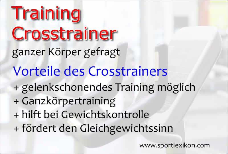 Vorteile vom Crosstrainer