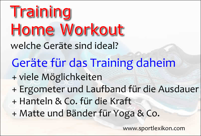 gutes Home Workout mit Geräte erreichen