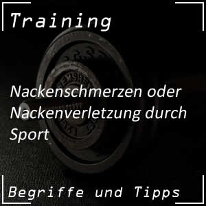 Nackenschmerzen durch Sport