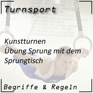 Sprung vom Sprungtisch