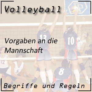 Mannschaft im Volleyball