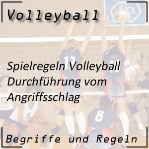 Volleyball Regeln Angriffsschlag Smash