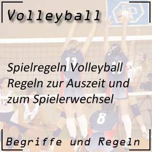 Volleyball Regeln Auszeit Spielerwechsel