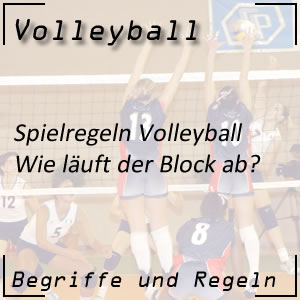 Volleyball Regeln Block Blocken