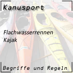 Kajak im Flachwasserrennen