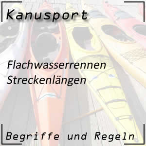 Streckenlängen im Kanu Flachwasserrennen