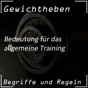 Gewichtheben im Training